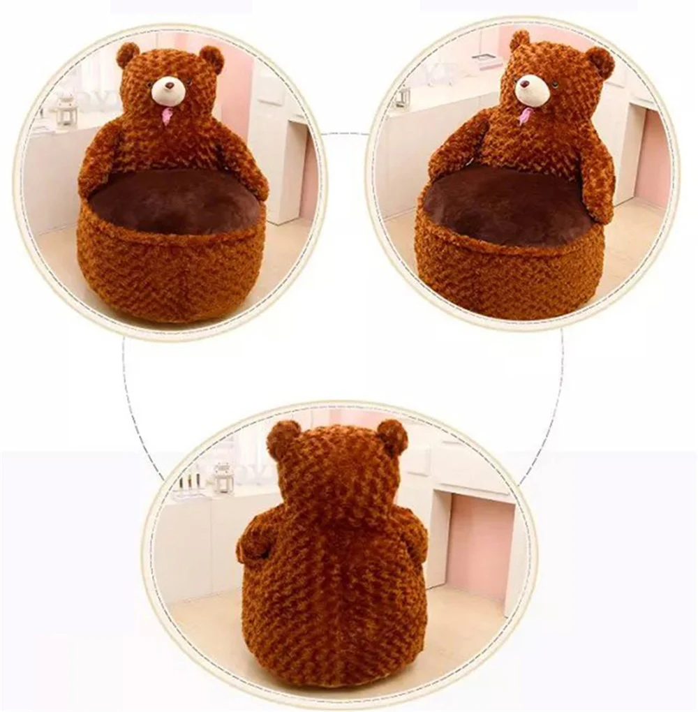 Fancytrader Pop Anime Teddy Bear Chair Toys Huge Stuffed Soft Animals Bears Sofa Cushion for Kids Adults14