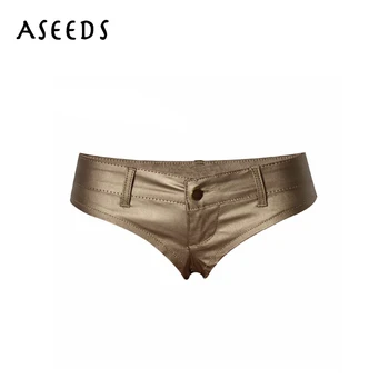 

Sexy PU faux leather shorts women booty shorts stretch elastic low waist black sexy shorts red gold mini shorts ladies plus size