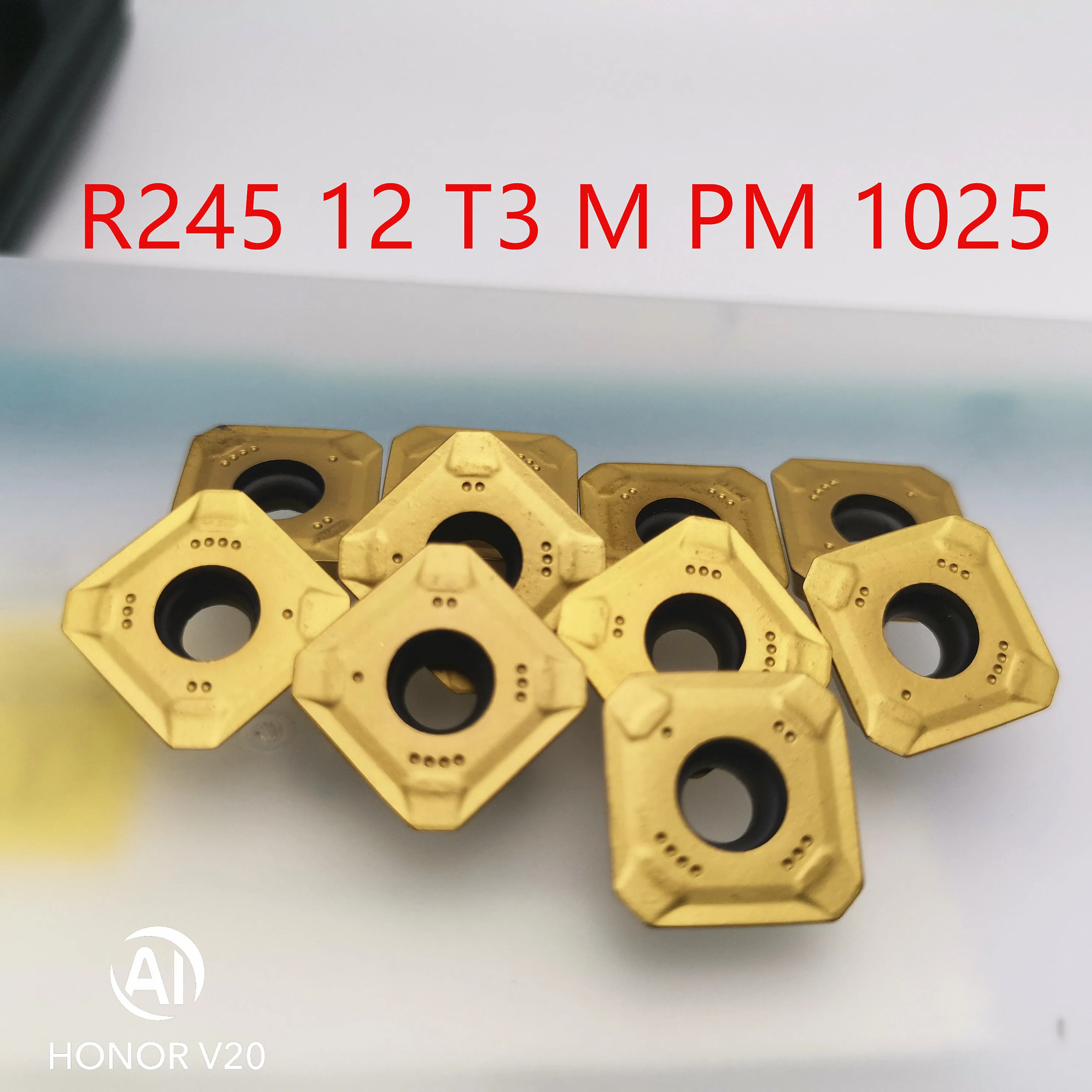 

lathe tools R245-12T3M-PM 1025 cnc carbide inserts turning tool carbide milling inserts flat milling cutter blade lathe parts