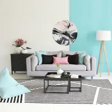 Скандинавский стиль collalily гостиная ковер геометрический индийский черный белый коврик плед полосатый современный салон современный дизайн