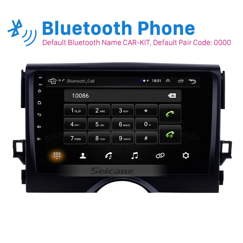 Clearance Seicane Car Multimedia Player For TOYOTA REIZ Mark X 2010 2011 2012 2013 2014 2015 9" 2Din Android 8.1 Wifi Head Unit GPS Radio 1