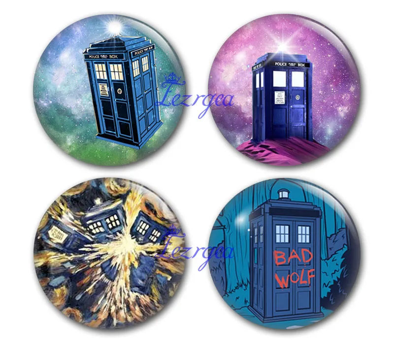 ТАРДИСа 12 мм/14 мм/16 мм/18 мм/25 мм/30 мм круглая фотостудия Doctor who демонстрация