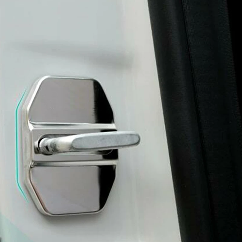 

4Pcs Car Door Striker Cover Lock Buckle Cap Protector for Mercedes Benz B C E ML SLK Class GLK300 W164 C260 Chrysler 300c