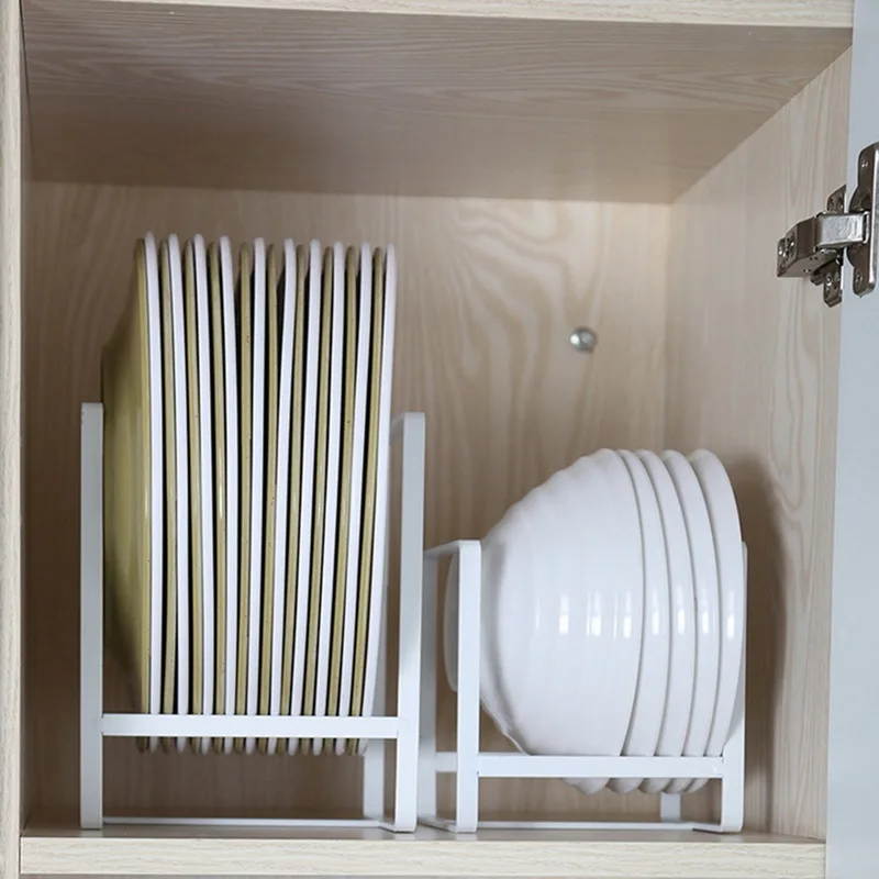 

Hoomall Kitchen Cookware Board Storage Racks Two Sizes Iron Storage Organizer Pot Lid Shelf Plate Dish Bowl Drain Racks