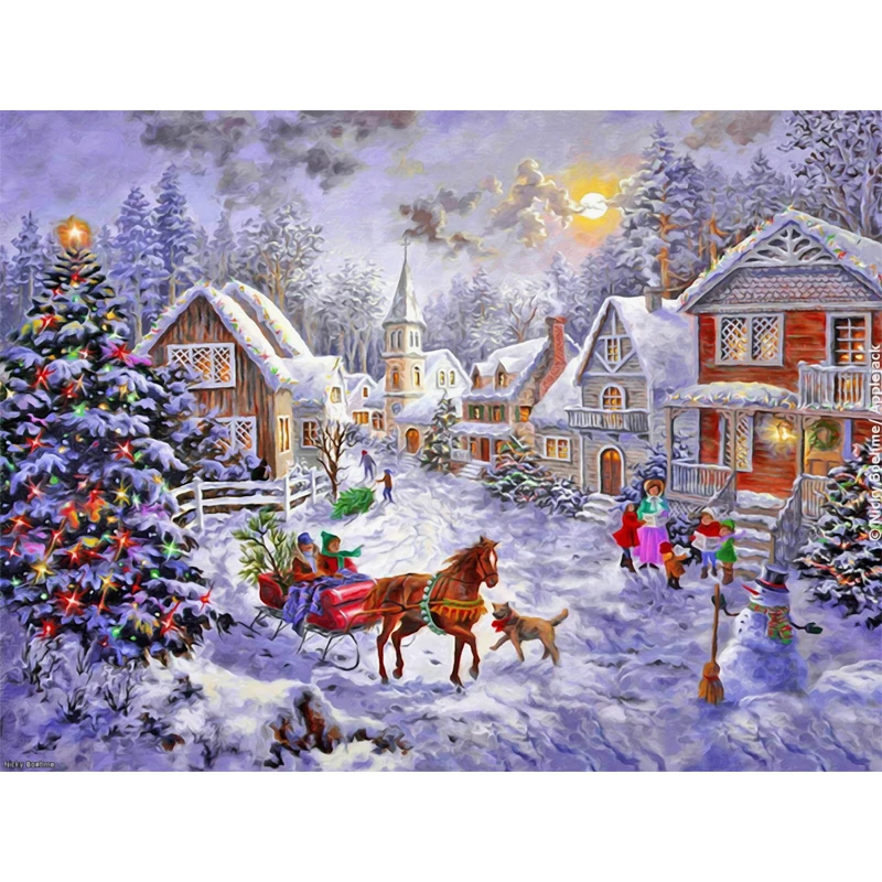 Aliexpress.com : Buy Christmas buggy picture 3D DIY round diamond drill