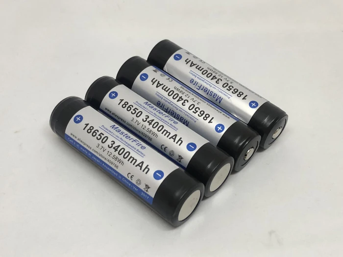 

6pcs/lot MasterFire New Protected Original 18650 3400mah 3.7V Rechargeable Lithium Battery Batteries with PCB Made in Japan