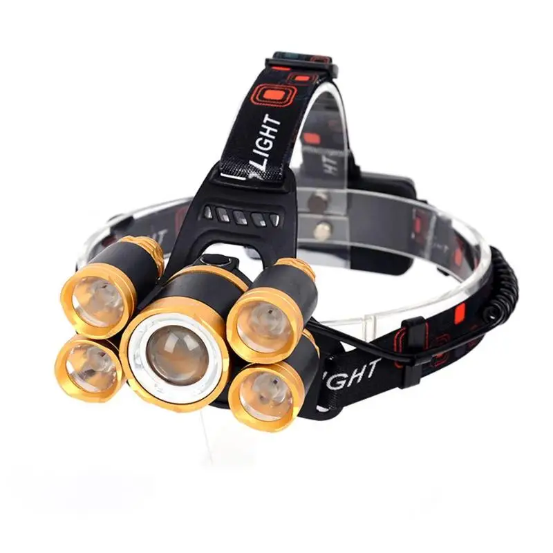 

T6 2400LM Rechargeable LED Head Flashlight Outdoor Work Zoomable Forehead Lamp