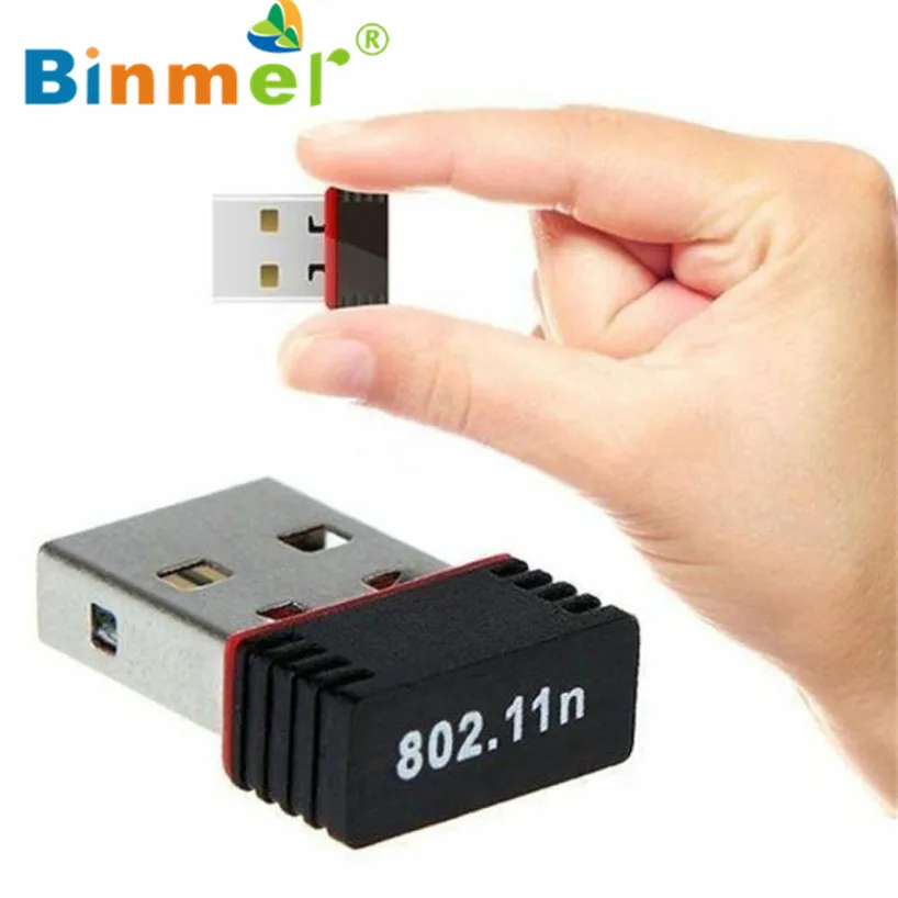 Binmer беспроводной 150 Мбит/с USB адаптер WiFi 802.11n 150 м сетевой Lan беспроводной адаптер для карты Sep 12