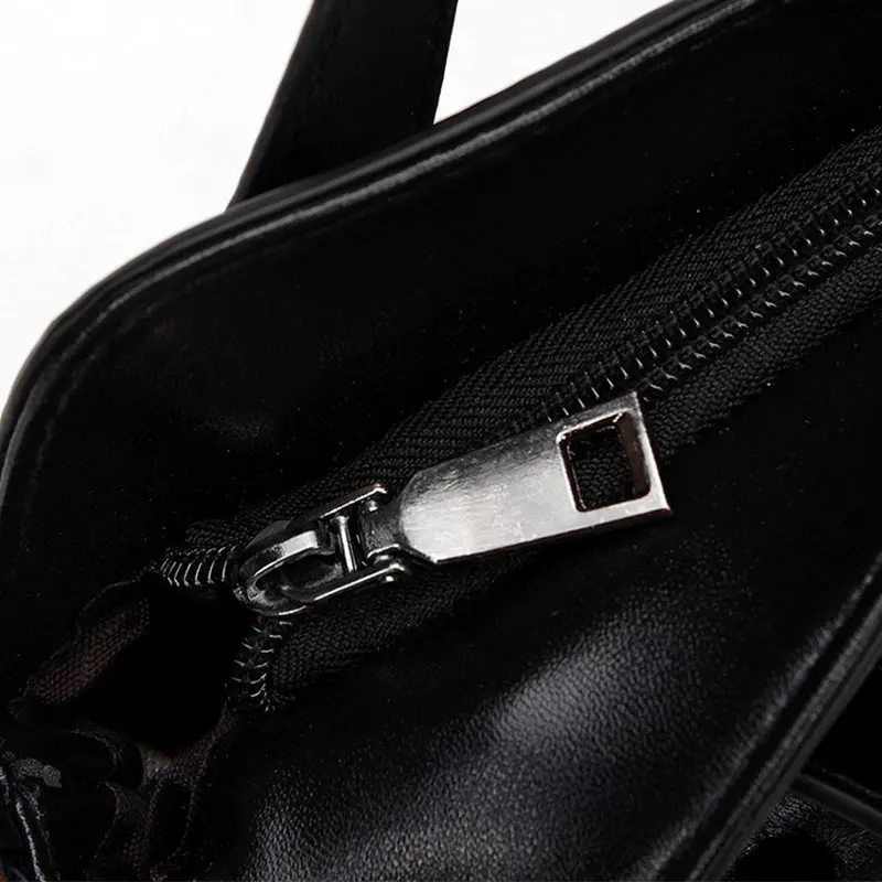 Роскошные женские сумки, простые дизайнерские сумки, брендовые черные заклепки, сумка на плечо из овчины, винтажные женские кожаные сумки b041