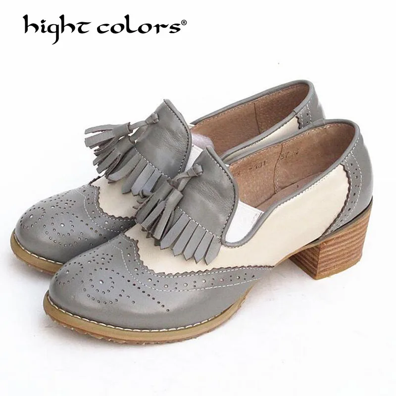 

Size 34~42 Mixed Colors 100% Genuine Cow Leather Casual Designer Vintage Lady Flat Shoes Handmade Oxford Shoes For Women F603