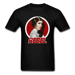 Звездные войны Leia Футболка Мужская Rebel принцесса хип хоп Винтаж Стиль 80's Video Gamer черный на заказ мужской футболки Новый