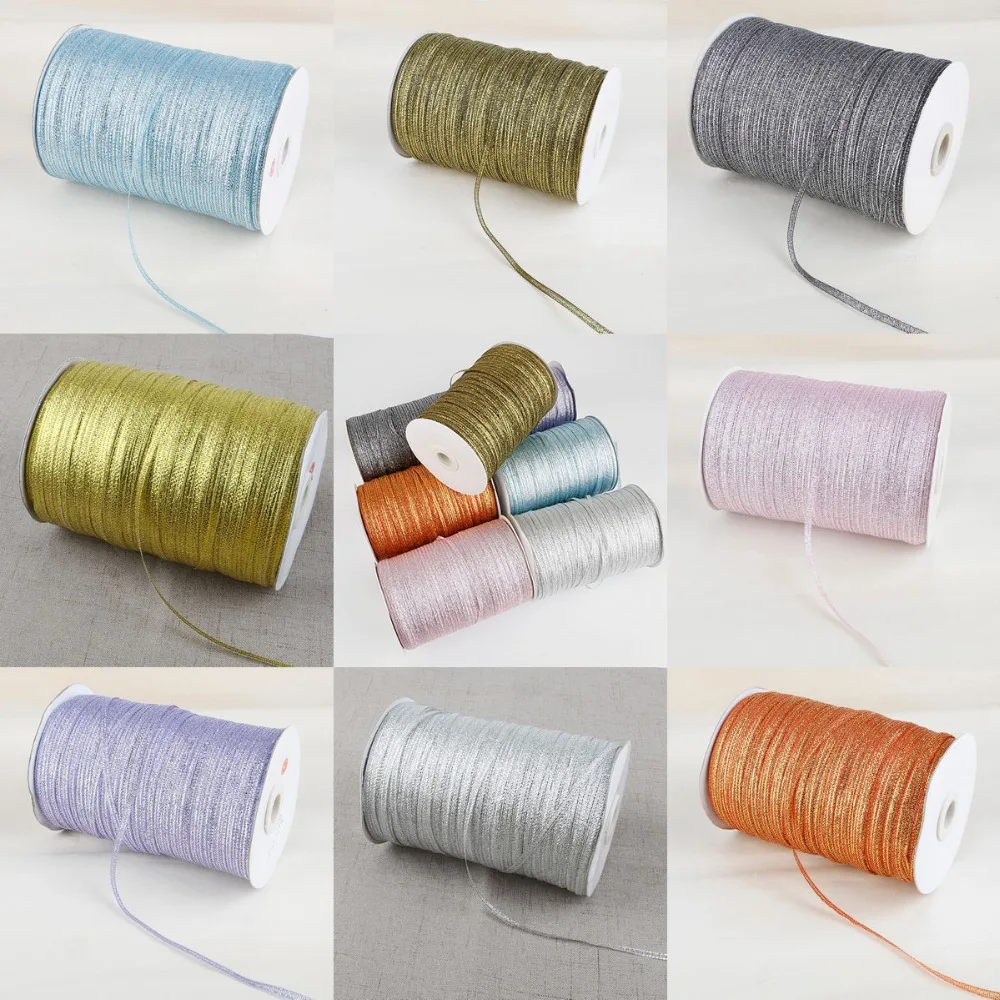 20 Yards/bag 4mm width glitter ribbon gift packing belt wedding party Christmas embellishment ribbon sewing Supplies ribbon decoration ribbon supplies wrapping ribbon sewing ribbon christmas ribbon