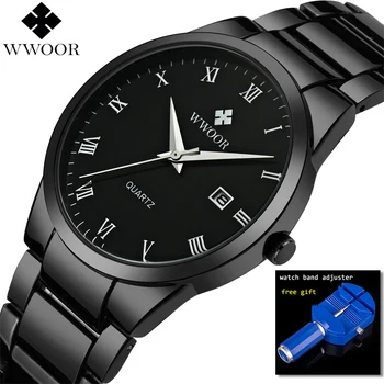 

2019 Full Black Business Wristwatches Men Watch Top Luxury Fashion Male Watch Clock