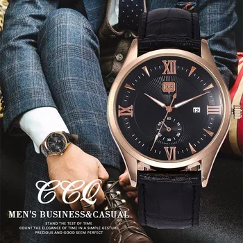 

Hot Sale CCQ Watches Top Brand Men Watch Luxury Business Waterproof Quartz Men's Wrist Watch Clock Relogio Masculino