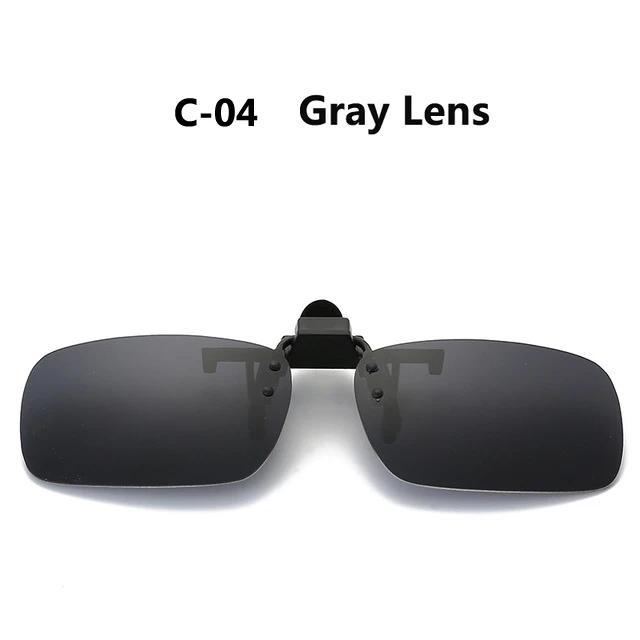 Мужские и женские поляризованные солнцезащитные очки на застежке, очки для близорукости, очки для вождения для путешествий, солнцезащитные очки трех размеров - Цвет линз: C-04 Gray Lens