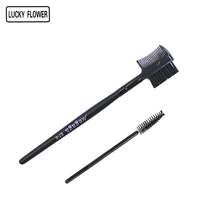 2PCS Makeup Brushes Eyelash Brush + Eyebrow Comb Makeup Brush Set Professional Volume Eyelashes Free Shipping 1