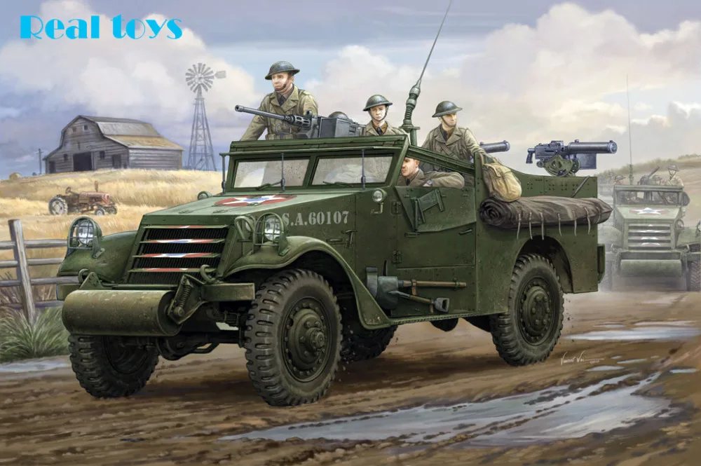 Hobby Boss 82451 U S M3A1 White Scout Car 1 35 Plastic Model Kit