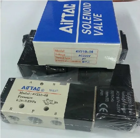 NEW Taiwan Airtac Original authentic Solenoid Valve, Pneumatic Control Valve 4V210-08 AC220V NEW Taiwan Airtac Original authentic Solenoid Valve, Pneumatic Control Valve 4V210-08 AC220V