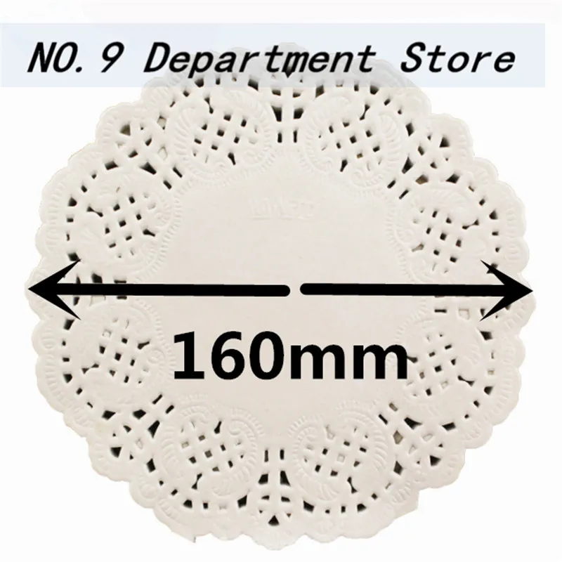 

Free shipping 100pcs 6.5 inch Round Lace Paper Doilies Doyleys Oil Absorbing Paper Placemat Wedding Christmas Table Decoration