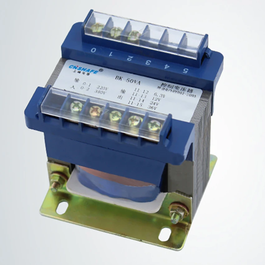 Полный медный провод BK-50VA Управления изоляцией Вход трансформатора 380/220VAC Выход 6,3/12/24/36VAC можно настроить напряжение
