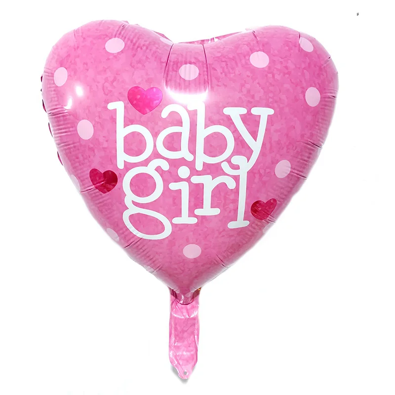 Nuevo 5 piezas 45X45 cm bebé niño niña globo niños decoración de la fiesta de cumpleaños de los niños de la ducha de bebé, es niño niña globo de helio globos Nuevo 5 piezas 45X45 cm bebé niño niña globo niños decoración de la fiesta de cumpleaños de los niños de la ducha de bebé, es niño niña globo de helio globos