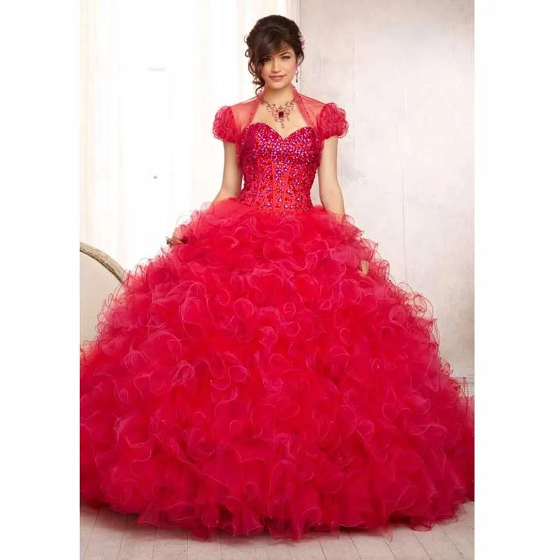 Vintage Victorian Gothic Style Crystals Ruffles Embroidery Sweetheart