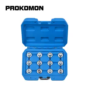 

12pc Wheel Locking Nuts Stud Socket Set For Vw VAG