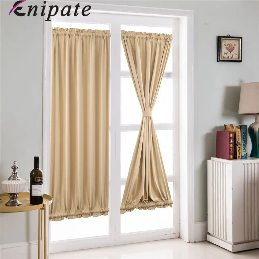 Enipate 1 Pc French Door Curtains Blackout Patio Gl French Door Curtains Blackout