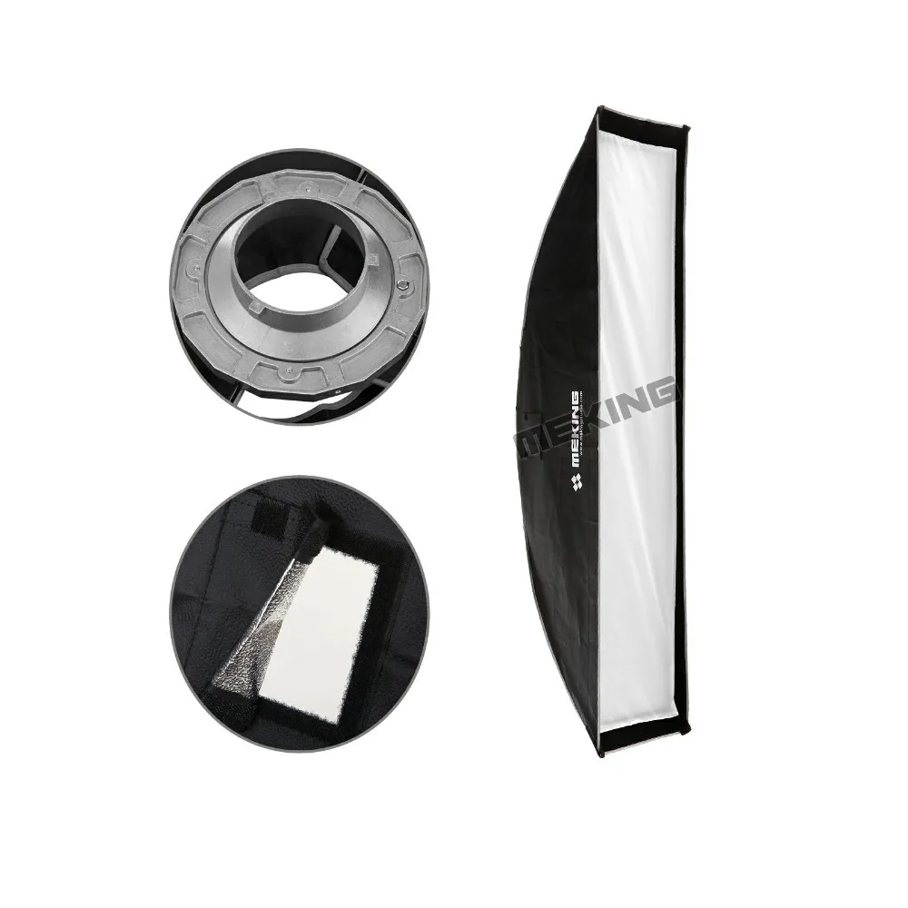 Meking Softbox 40cmx200cm 16 x80 Strobe mono light Softbox with Speed ring Bowens Mount photographic Photo