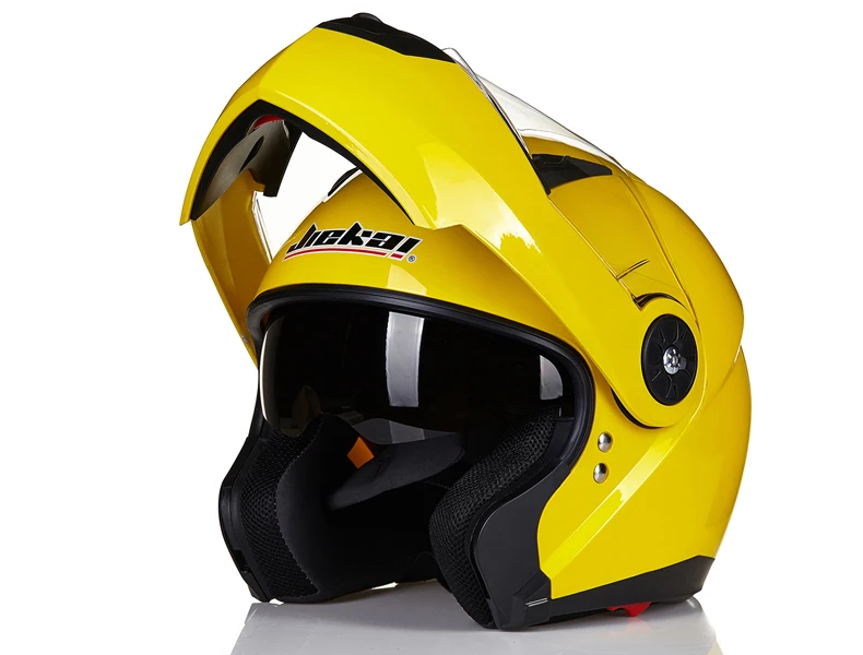 Мотоцикл JIEKAI шлемы с двойным козырьком из углеродного волокна Moto Casco модульный откидной шлем DOT одобренный 115 гоночные мотокроссные шлемы - Цвет: 6