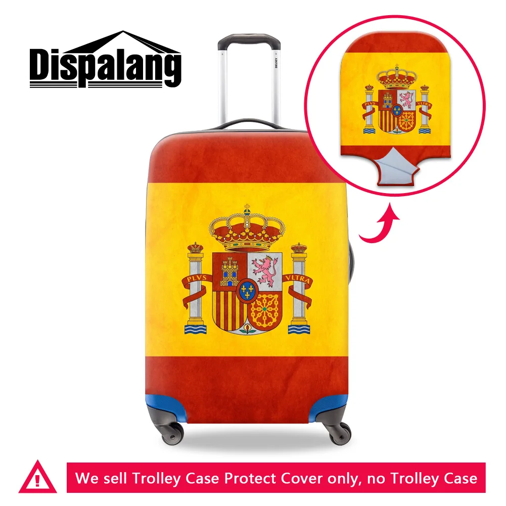

Dispalang national flag series travel luggage protective cover Spain Flag pattern elastic suitcase trolley dust protector covers