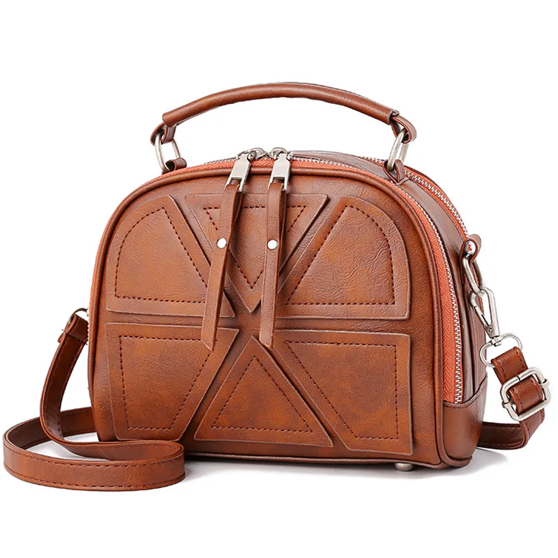 

2018 Fashion Women bag Leather Messenger bags Brand Female PU Leather Double Zipper Open Small Women's Crossbody Shoulder bag