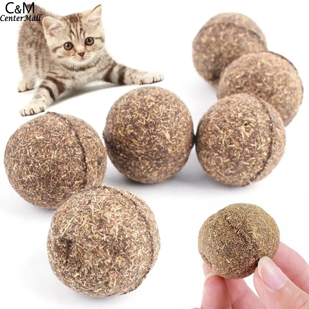 

Catnip Treating Ball Treating Pet 3inch 3 Ball 2cm Edible As Catnip Natural Funny Cat Toy scraper cats dog toys
