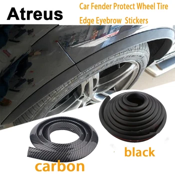 

Atreus 150cm For BMW e46 e39 e36 Audi a4 b6 a3 a6 c5 Renault duster Lada Car Fender Protect Wheel Tire Eyebrow Carbon Stickers