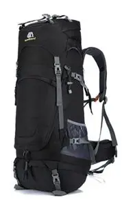 80L Открытый ранец рюкзак походный альпинистский водонепроницаемый мешок суперлегкая Спортивная дорожная посылка Сумки На Плечо 18 - Цвет: black