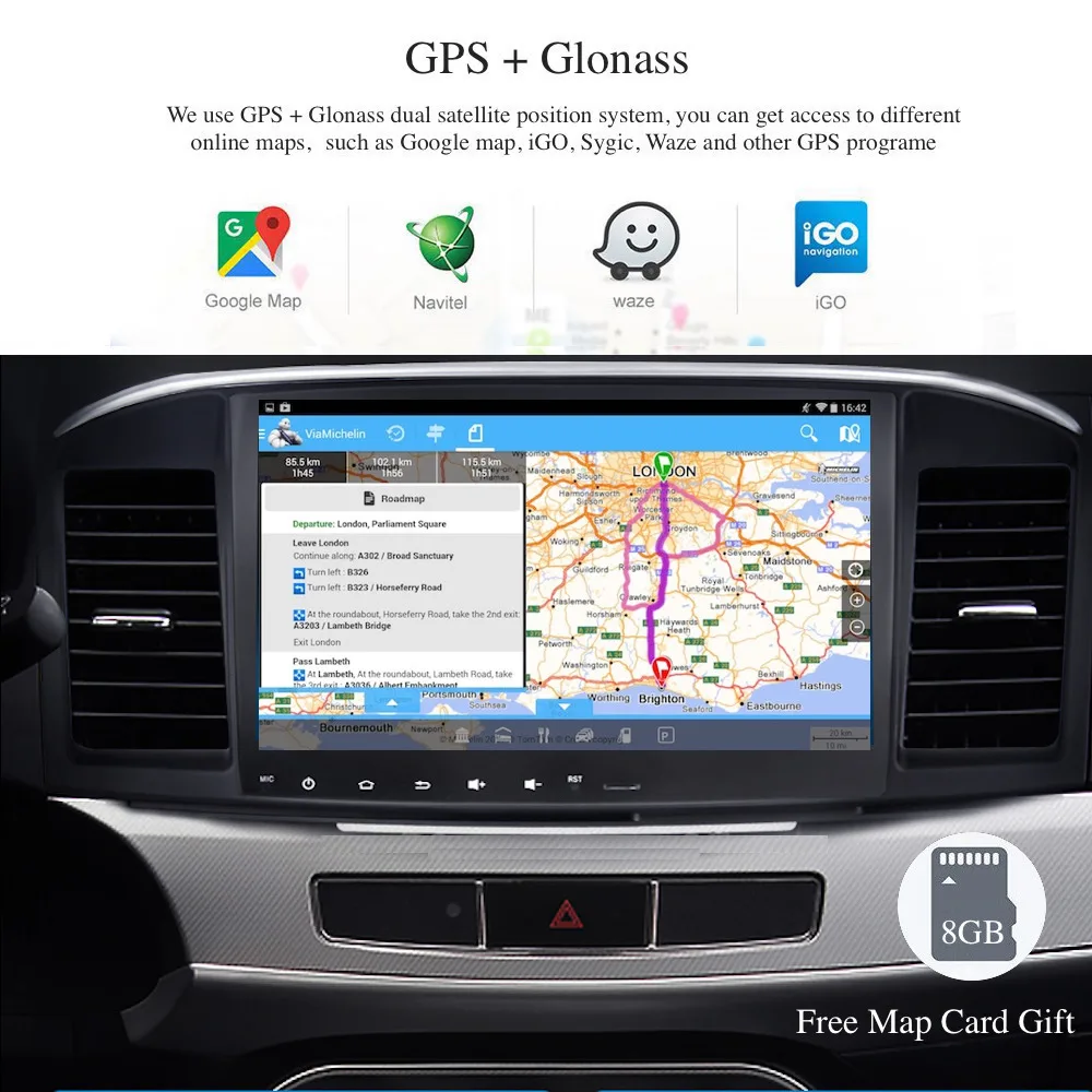 Clearance Android 9.0 Car Radio 2 Din GPS Navi for Mitsubishi Lancer / EX / EVO / Galant PX6 DSP IPS Screen 4Gb+64Gb HDMI RDS WIFI BT SD 1