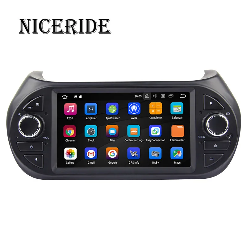Clearance 2 Din Android 8.1 8.0 Car Radio Car Multimedia player GPS DVD For FIAT Fiorino Qubo Citroen Nemo Peugeot Bipper autoradio wifi 1