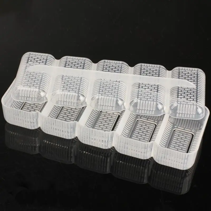 

1 Set Plastic Sushi Molds 5 Rolls Maker Japan Nigiri Rice Ball Sushi Mold Non Stick Press Bento Tool Kitchen Tools Accessories