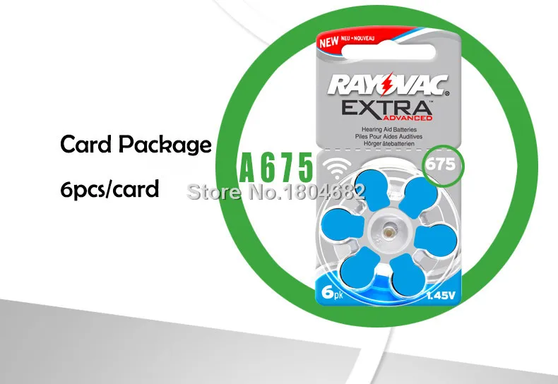 Батарея для слухового аппарата Rayovac 30 шт./партия 60 x цинка сверхвысокая