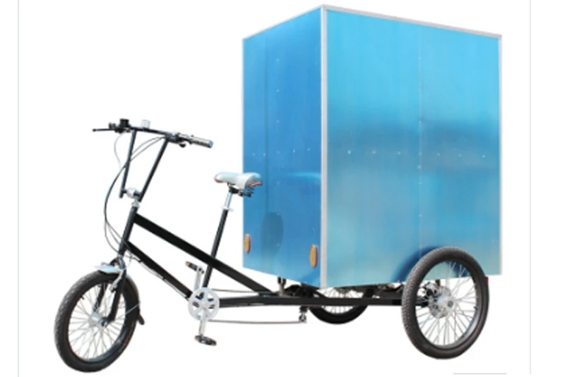 Три колеса Triporteur Грузовой Трехколесный транспорт и фургон для продажи еды кофе велоприцеп для продуктов на продажу