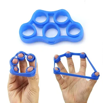 

Hand finger exerciser Silicone Finger Gripper Hand Strength Trainer Resistance Band Hand Grip Stretcher Exerciser