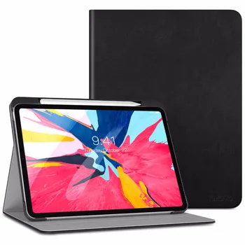 

Case Fit for iPad Pro 11 2018 with Pencil Holder [Support Attaches Magnetically to Pair/Charge Function] Hard Shell Smart Case