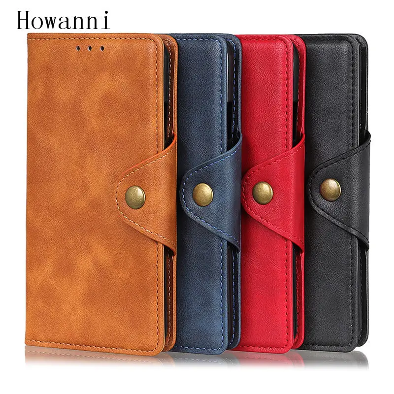 

Leather Phone Case For BQ Vsmart Active 1 Plus Case Flip Wallet Stand For BQ Vsmart Active 1 Plus 1+ Cover Retro Business 6.18