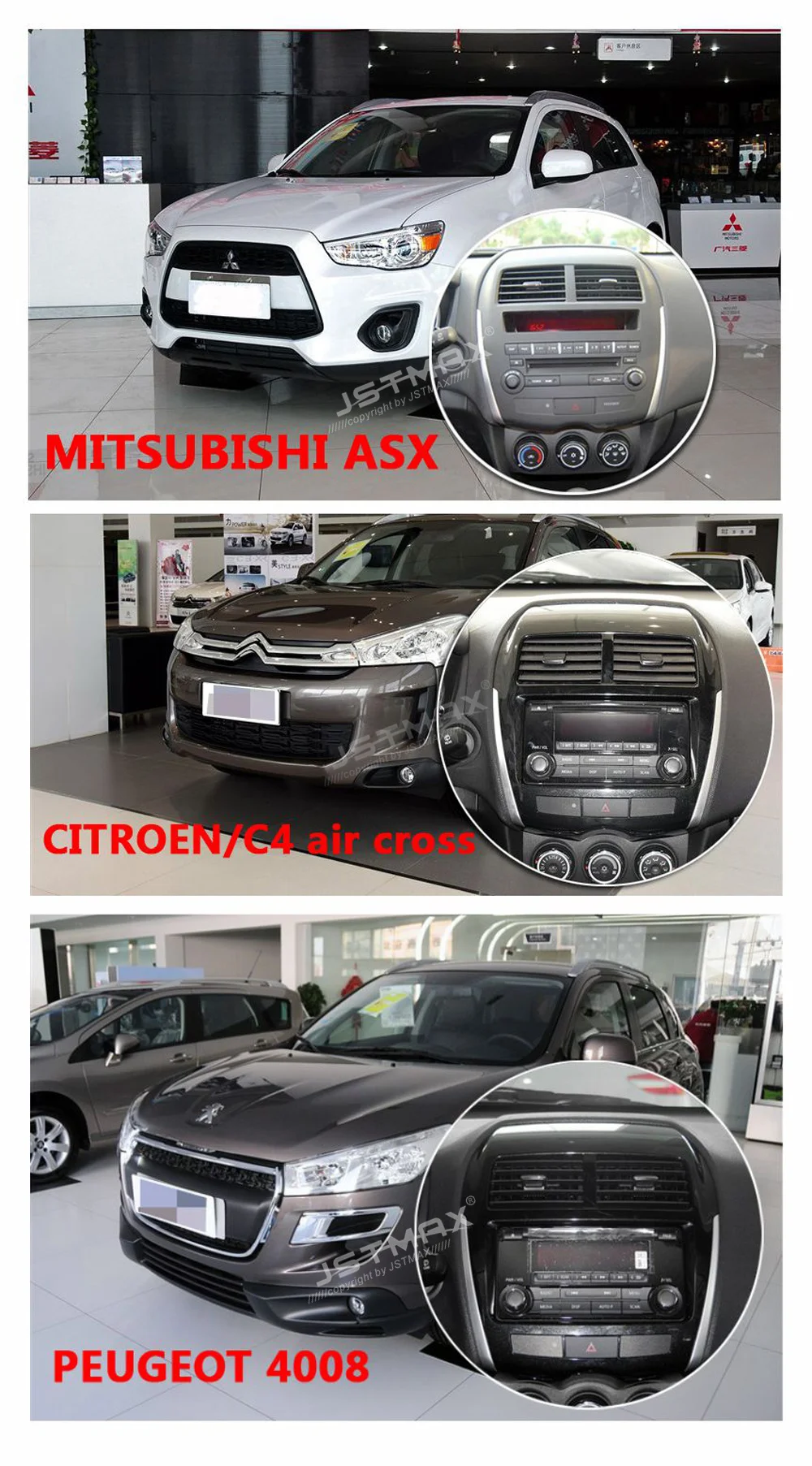 Excellent 10.2" Android 8.0 Octa Core Car GPS Player for Mitsubishi ASX 2010 2011 2012 NO DVD with 4GB +32GB Stereo Radio Audio Head unit 0