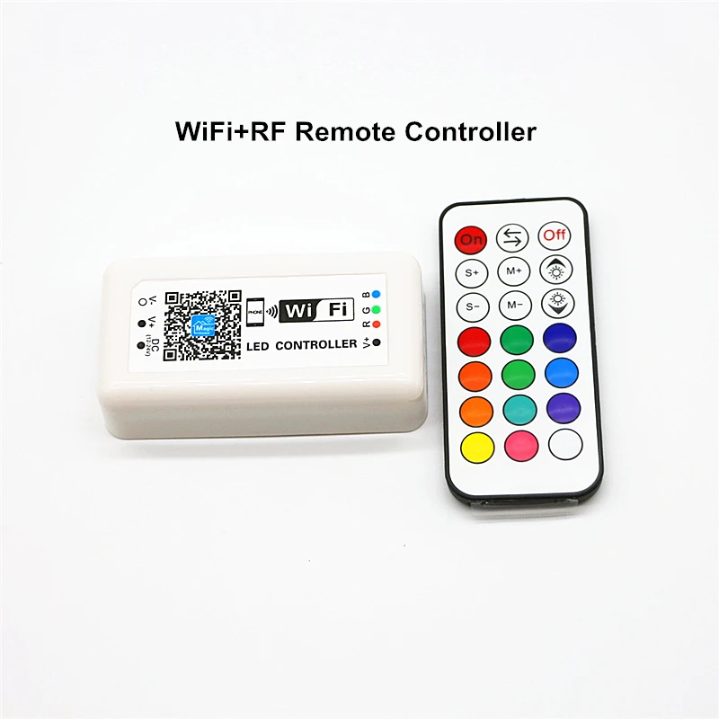 Мини SMART Беспроводной Wi-Fi rgb led РФ дистанционного Управление Лер DC 12-24 В IOS Android телефон приложение Управление LED диммер для RGB Светодиодные