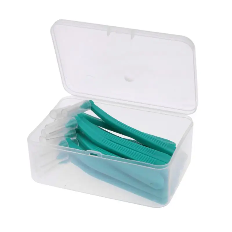15 шт. l-образная зубная межзубная щетка для ухода за полостью рта, Ортодонтическая щетка, инструмент для чистки зубов, зубочистка, товары для дома