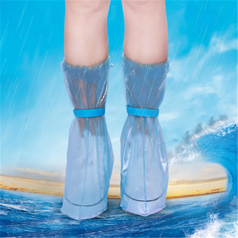 Новые многоразовые унисекс водонепроницаемые толстые износостойкие защитные ботинки непромокаемые сапоги высокого чтобы помочь нескользящая обувь охватывает
