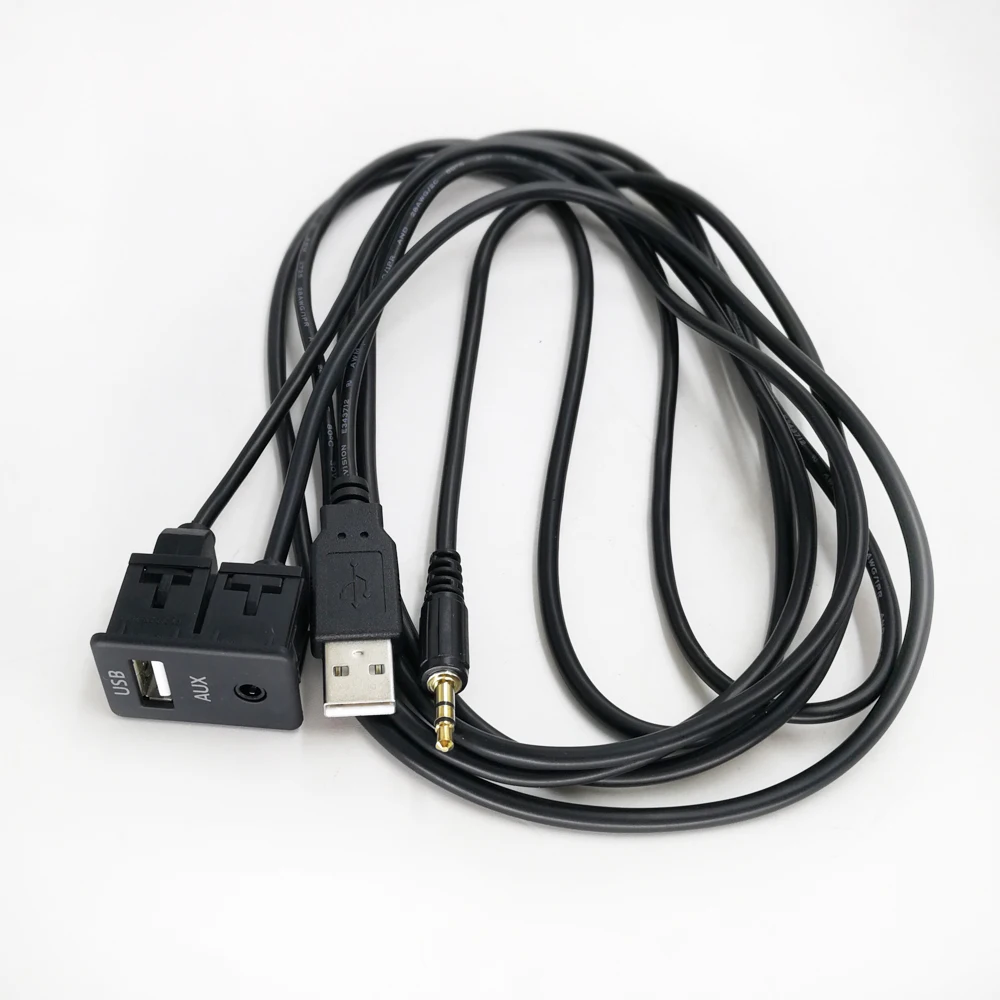 Автомобильный Удлинительный AUX USB адаптер Biurlink 100 см аксессуары высокое качество