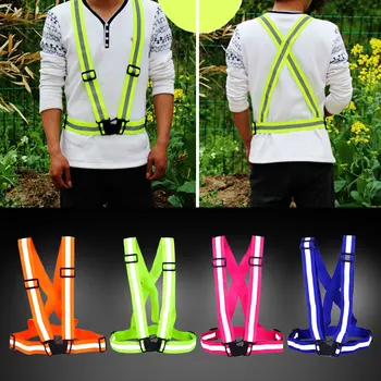 

CITALL Adjustable Security Vest Safety Warning Reflective Gear Stripe Safe Belt Outdoor Night Working For Ford Mercedes Audi VW