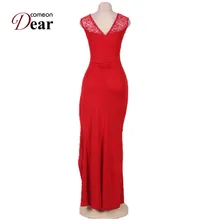 Comeondear New Arrival Club Dress 2 Colors Sequin Sleeveless Sexy Dress RK80176/RK80204 Side Open High Quality Long Dress